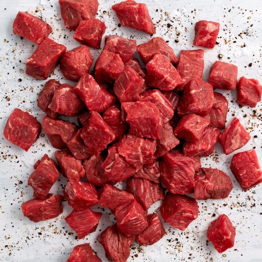 Organic Grass Fed Stew Meat 2LB Package